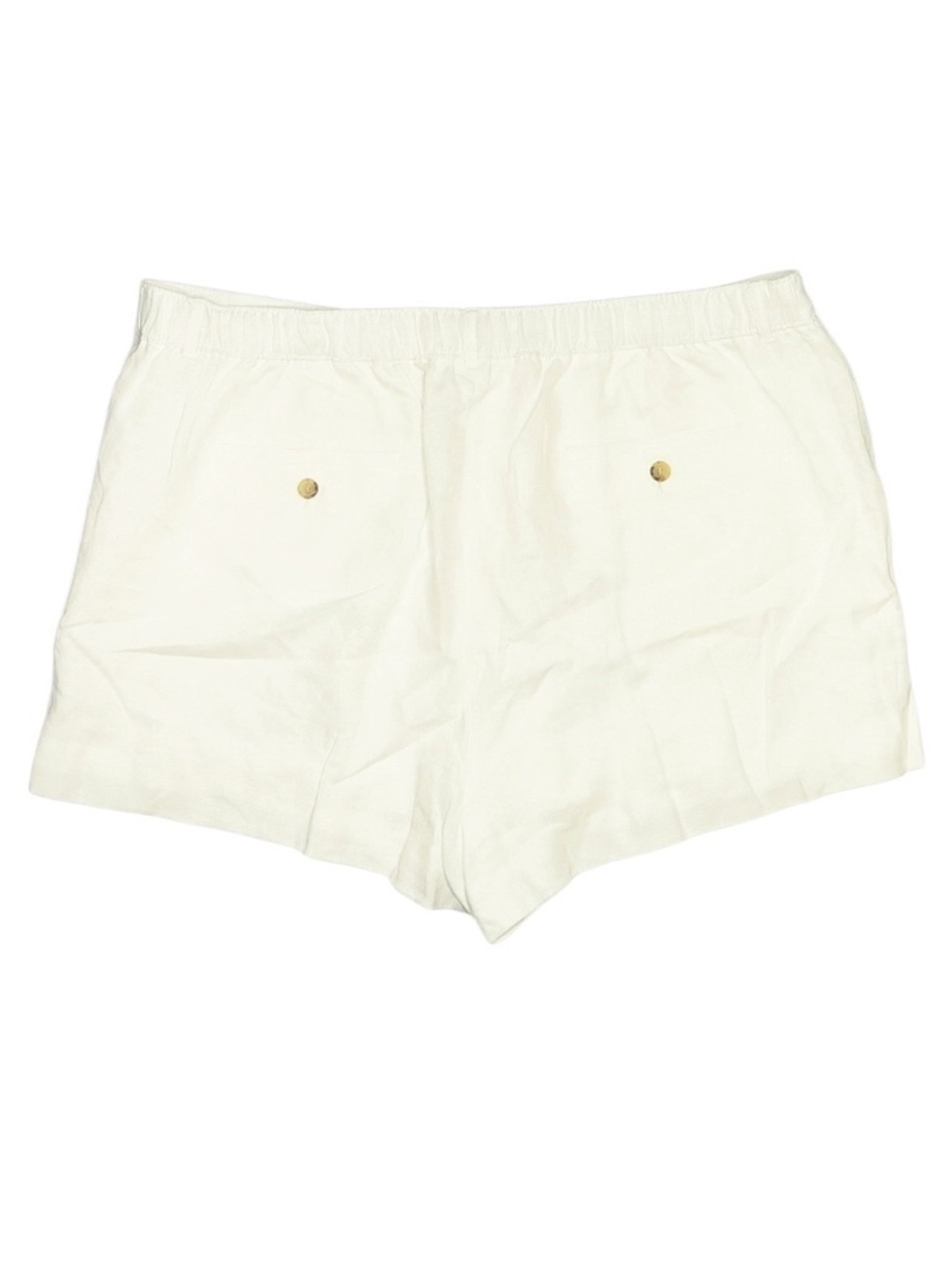 J. Crew 3" Harbor Linen Shorts Size 2X White Summer Vacation Beachy Coverup NWT - Picture 3 of 8